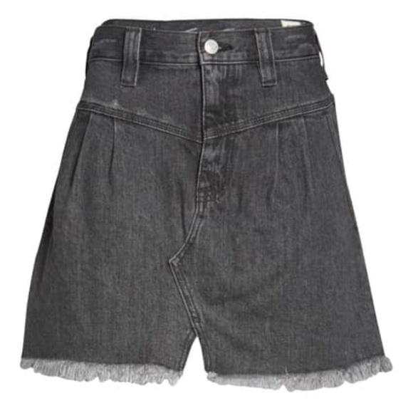 Free People | Side Car Denim Mini Skirt Black - Picture 5 of 9